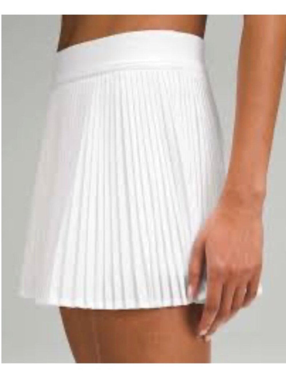 Lululemon Sz 6 Varsity High-Rise Pleated Tennis Skirt White NWT